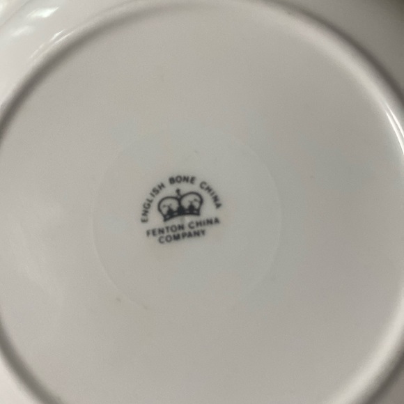 Vintage Fenton Persian Kitten Cat Plate English Bone China Trinket Gold Rim - Picture 7 of 9